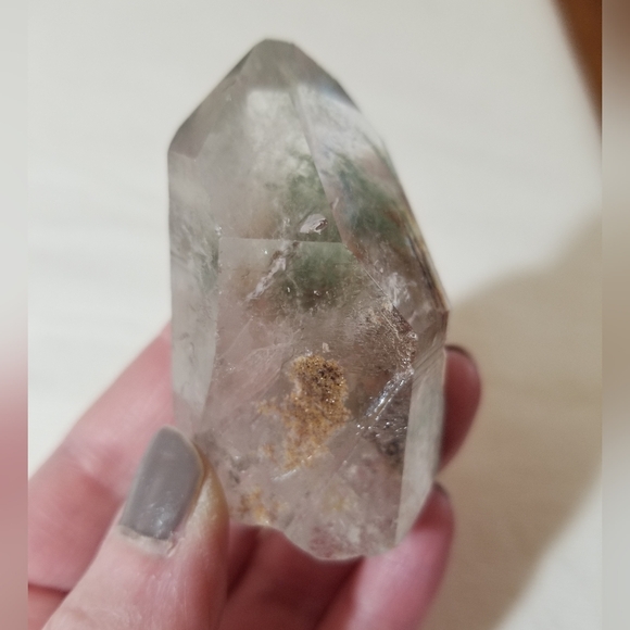 Clear Quartz with Chlorite from Brazil - Picture 6 of 7